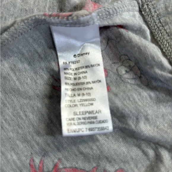 Disney Sebastian little mermaid pajama capris pants size medium #crab #disney - Picture 3 of 3